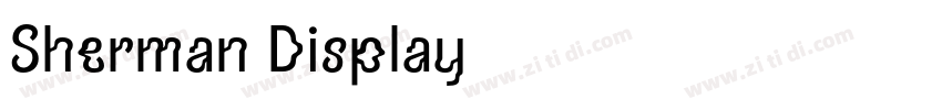 Sherman Display字体转换